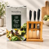 Weisenberg 4 Parça Standlı Bıçak Seti - 0 - 1 lt