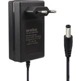 Weko 21 Volt - 2 Amper 5.5*2.5 mm Uçlu Kırmızı Yeşil Ledli Priz Tipi Şarjlı Matkap Adaptörü - Siyah