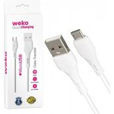 Weko WK-22017 USB To Micro USB Telefon Şarj Kablosu - Beyaz