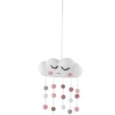 WellGro Cuddly Amigurumis Sevimli Pembe Bulut Kapı Süsü