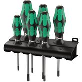 Wera 367/6 tornavida seti Kraftform Plus TORX® + raf, 6 parça, 05028062001