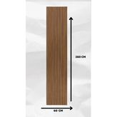 WES MDF PROFİL-AKUSTİK PANEL,NATUREL CEVİZ,60CM X 280CM