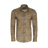 Wessi Bej Desenli Slim Fit Gömlek