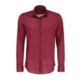 Wessi Bordo Desenli Slim Fit Gömlek