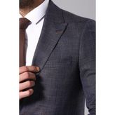 Wessi Erkek Blazer Ceket Lacivert Desenli Slim Fit %62 Polyester %35 Viskon %3 Elastan - 52