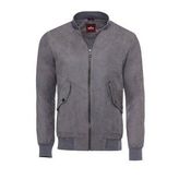 Wessi - Gri Cepli Süet Bomber Mont