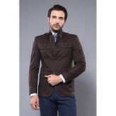 Wessi Hakim Yaka Erkek Trençkot - Kahverengi