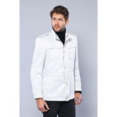 Wessi Pamuk Krem Trençkot Slim Fit Erkek Cinsiyet Düz Desen %65 Viskon %35 Polyester - Bej