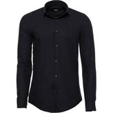 Wessi Siyah Desensiz Slimfit Oduncu Gömlek