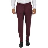 Wessi Slim Fit Desensiz Kumaş Bordo Erkek Pantolon