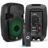 Westa WAP-8053E 20 cm 100W Anfi El Mikrofonlu Ledli Hoparlör