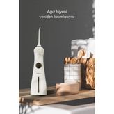 Whirtz Su Püskürtmeli Ağız Duşu – 300ml, Şarjlı, Taşınabilir - Beyaz