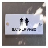 White Pearl Serisi WC Yönlendirme Tabelası