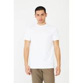 White Stone Beyaz Basic Bisiklet Yaka Erkek T-Shirt - M
