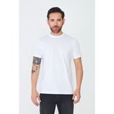 White Stone Beyaz Bisiklet Yaka Basic Erkek Tişört - M