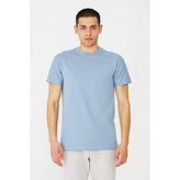 White Stone Mavi Basic Bisiklet Yaka Erkek T-Shirt - 2XL