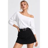 WILD BEE Kadın Ekru Düşük Omuz Modal Bluz