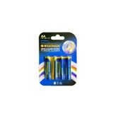 Wilkinson AA LR6 AM-3 1.5V Süper Alkalin Kalem Pil, 4'lü Set