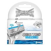 Wilkinson Sword Quattro Titanium Sensitive 2'li Yedek Tıraş Bıçağı