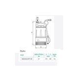 Wilo Drain Hp 7.30 Drenaj 30 Mss 4.8 m3/H 220 Volt Dalgıç Pompa