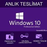 Windows 10 Pro Dijital 32-64 Bit Lisans Anahtarı
