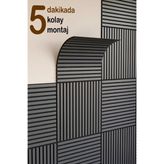 Winflex Mini Eko Akustik Ahşap Panel Antrasit Gri - 60X60CM - 60 X 60 CM