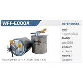 Winkel Wff-Ec00a Mazot Filtresi Navara 0512 2.5 Dcı Koli 50 Ad. 16400-Ec00a