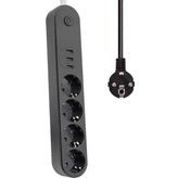 Winnboss 3402 3 USB 4 Priz Akım Korumalı Priz