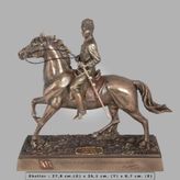WISE Veronese Serisi-ATA SÜVARİ BRONZ-28,5*9,5*26,5 CM.