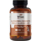 Wiselab Glucosamine Chondroitin MSM Hyaluronic Acid 90 Tablet