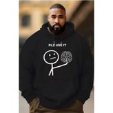 Wish BF Erkek Polar Kapüşonlu Sweatshirt