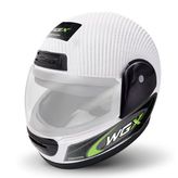 WOGEN FULLFACE KASK KARBON BEYAZ-YEŞİL (M)