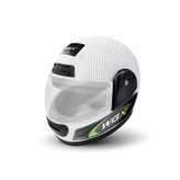 WOGEN FULLFACE KASK KARBON BEYAZ-YEŞİL