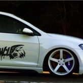 Wolf Yan kapı Kurt Sticker Araba Stickerı Yapıştırma