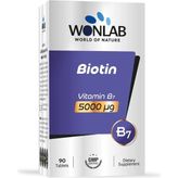 Wonlab Biotin 5000 Μg 90 Tablet - Aromasız