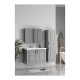 Wons Bathroom Londra 80 cm Kül Gri Banyo Dolabı