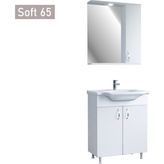 Wons Soft 65 cm Beyaz Banyo Dolabı