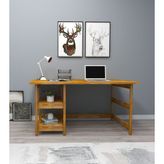 Wood Face City Doğal Ahşap Çalışma Masası Meşe Renk - Y: 75 cm D: 55 cm G: 120 cm