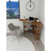 Wood Face Woodface Best Doğal Ahşap Köşe Çalışma Masası 110x80 cm - 110 x 80 cm - Ceviz