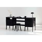 Woodesk Terra Ahşap Çalışma Masası, Siyah Renk