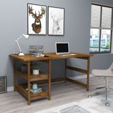 Woodface Cıty Doğal Ahşap Ceviz Çalışma Masası