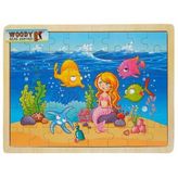 Woody Ahşap Puzzle Deniz Kızı 48 Parça