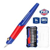 Workpro WP219005 14 Parça Profesyonel Hobi Maket Bıçağı Seti