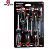 Worldforce 11471 Torx Tornavida Seti 6 Parça T10-T30