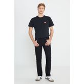 WRANGLER Arizona Straight Fit Normal Bel Düz Paça Erkek Siyah 5 Cep Esnek Pantolon