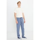 Wrangler W221266TF Indigo Erkek Beli Lastikli Chino Jogger Pantolon - İndigo