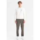 Wrangler WM01200001UU Haki Erkek Tencel Kumaş Slim Fit Chino Beli Lastikli Pantolon