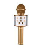 Ws 858 Karaoke Mikrofon Bluetooth Hoparlör Altın