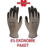 Würth Iş Güvenliği Eldiveni Mekanikçi Siyah Nitril No: 9-L