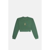 WWF Market Mirket Crop - Yeşil Sweatshirt
